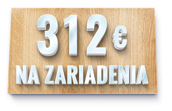 K O2 Paušálu vám dáme najvyšší bonus na zariadenie až do 312 €