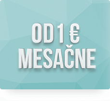 S Digitálnym bonusom za 1 €. Bez Digitálneho bonusu za 2 € mesačne.