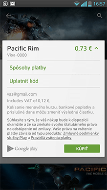 Platba v Google Play
