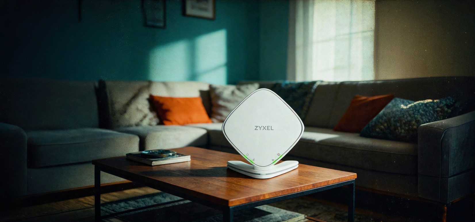 Wi-fi extender v obývačke